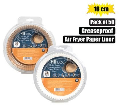 AIR FRYER LINERS 16cm ROUND 50 PIECES_0