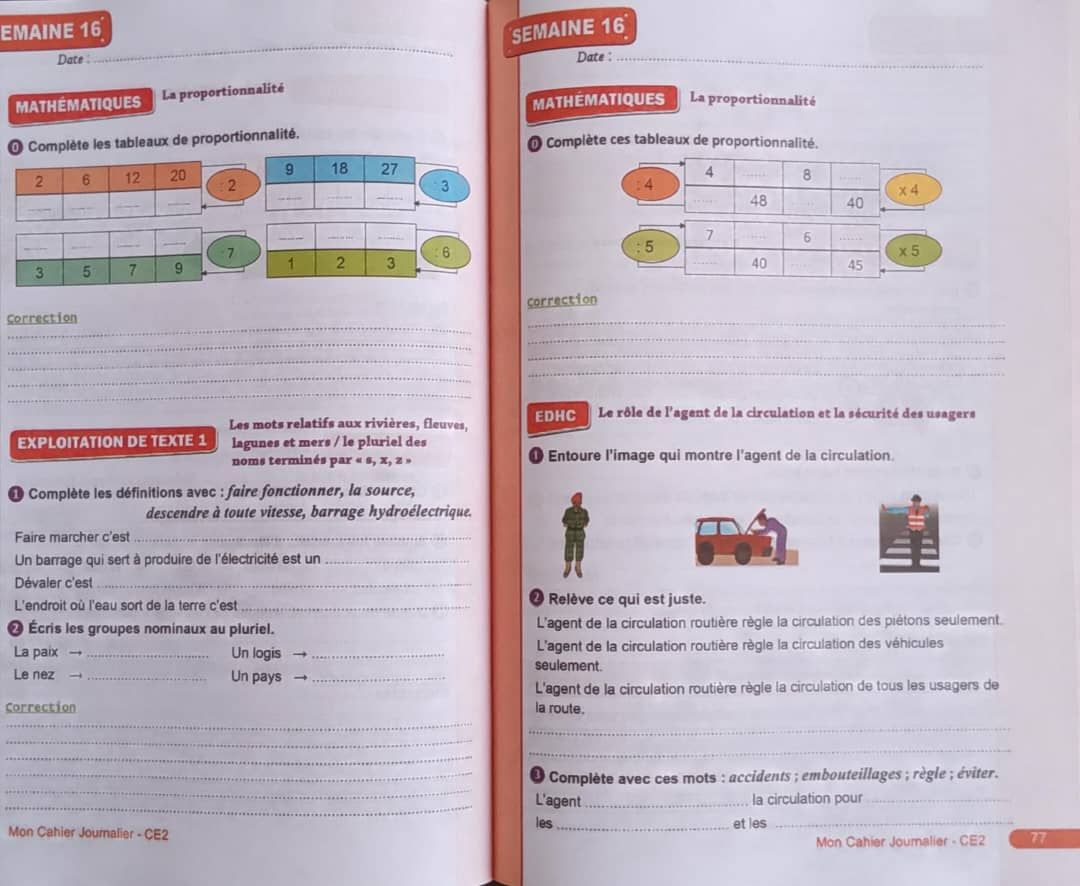 MON CAHIER JOURNALIER CE2 (Editions Matrice)_2