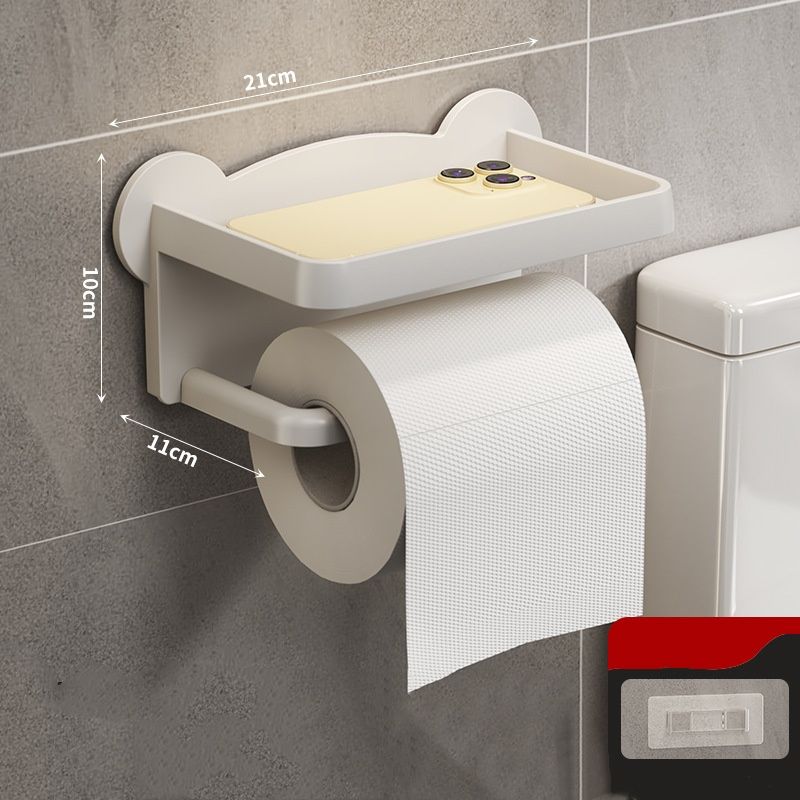 Punch Free Wall Mounted Tissue /  storage Rack_0