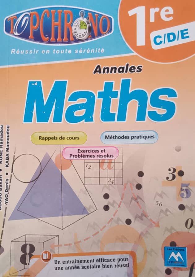 TOP CHRONO MATHEMATIQUE 1ere CDE (Editions Matrice)_0