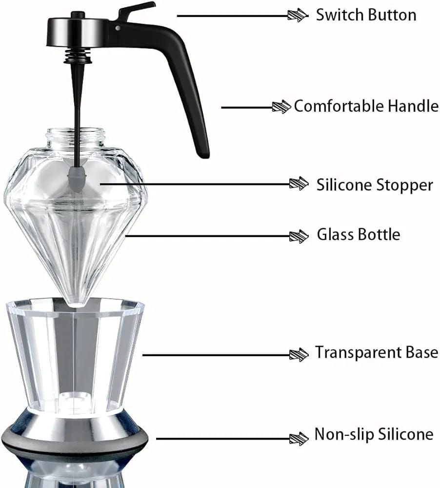 Exquisite diamond honey dispenser/ oil oil dispenser_3