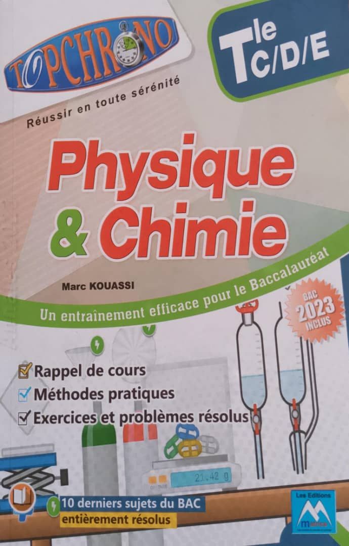 TOP CHRONO PHYSIQUE-CHIMIE Tle CDE (Editions Matrice)_0