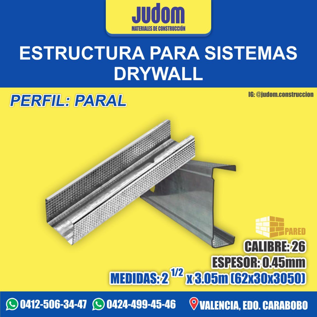 07JG0751│PARAL 2 1/2 X 3.05 Mts (62x30x3050 mm)_0