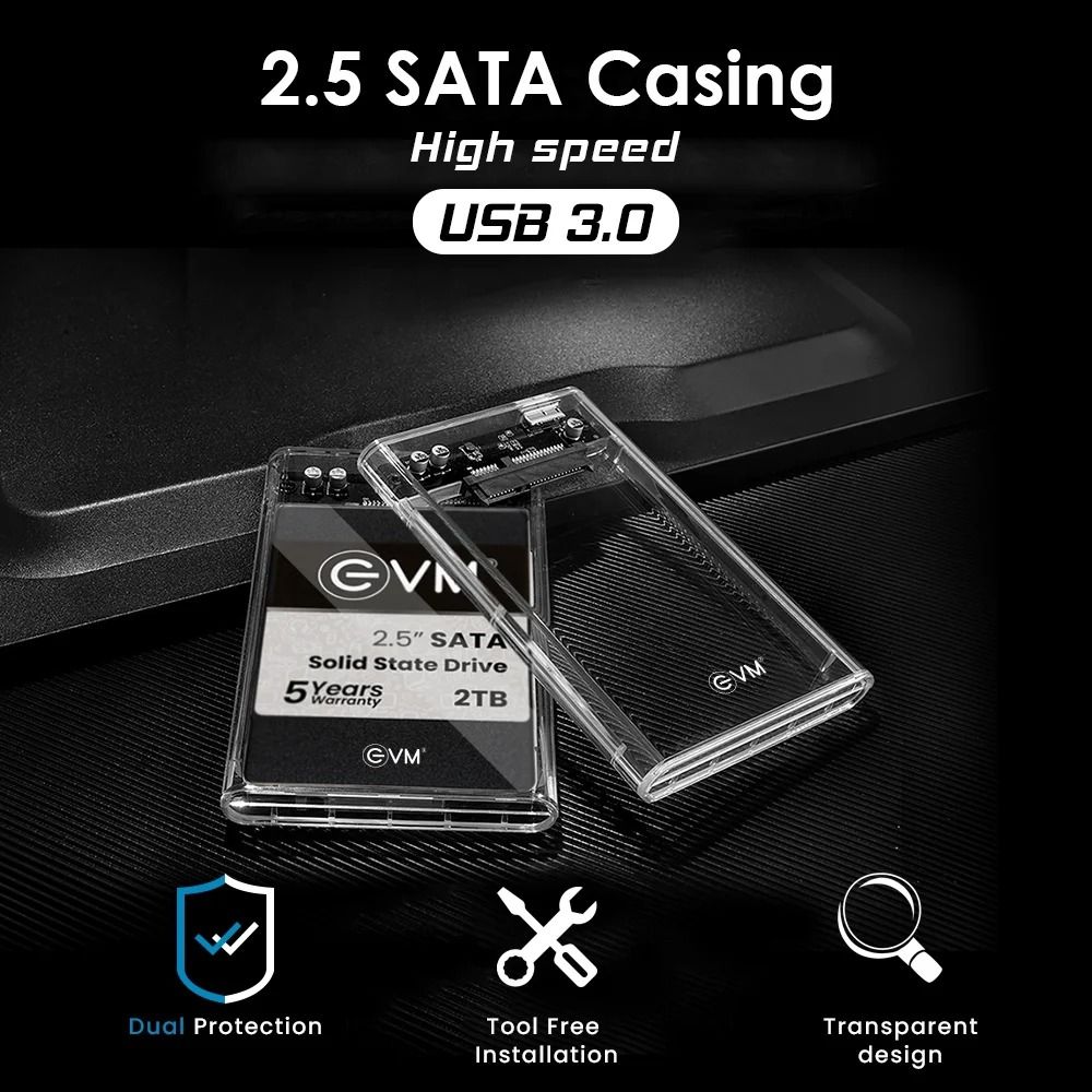 EVM 2.5" SATA SSD Casing USB 3.0_4