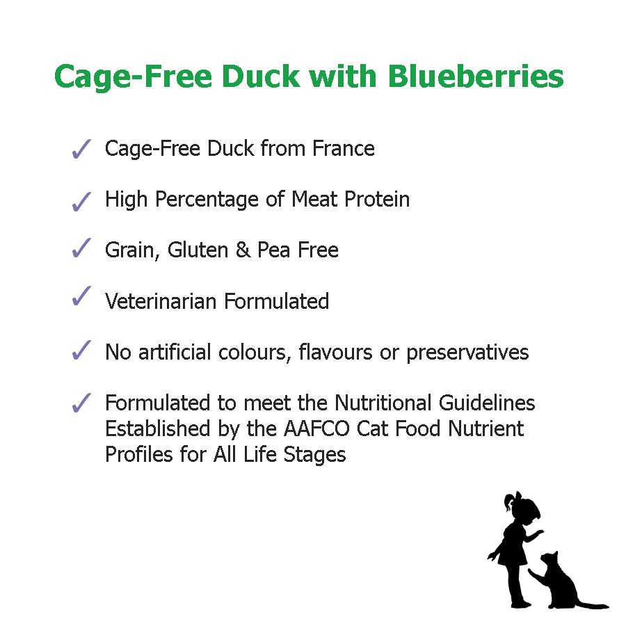 FirstMate Cage Free Duck with Blueberries for Cats_2