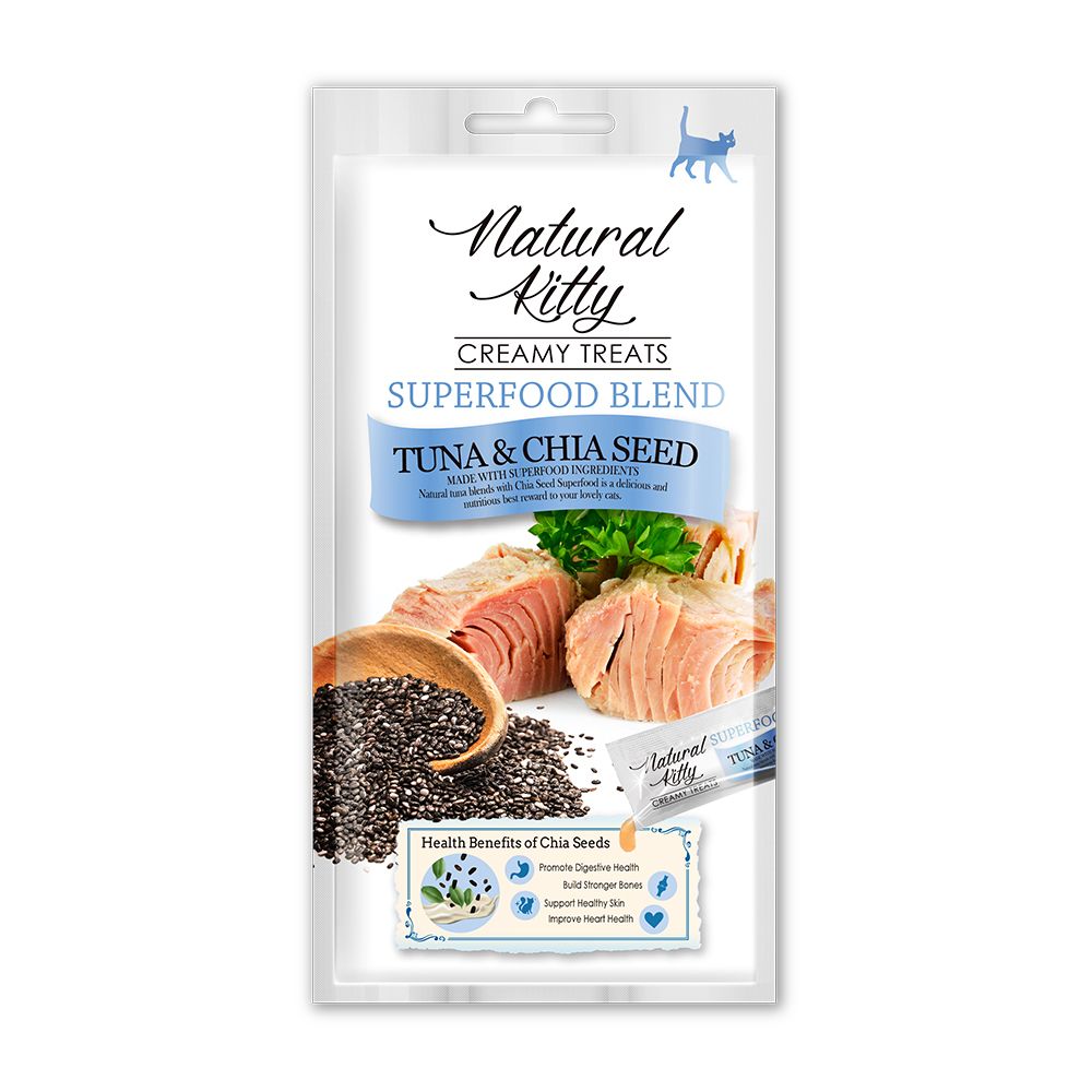 Natural Kitty Creamy Treats SUPERFOOD BLEND - Chicken with Seaweed_0