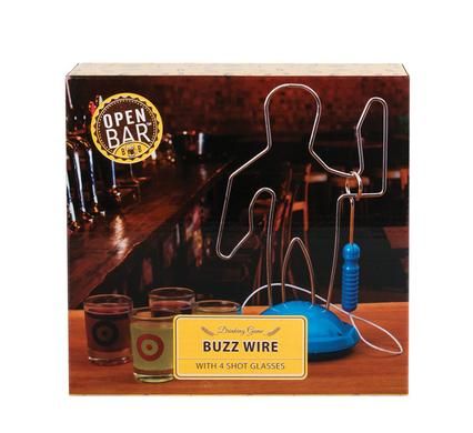 DRINKING GAME BUZZ WIRE + 4 GLASSES_0