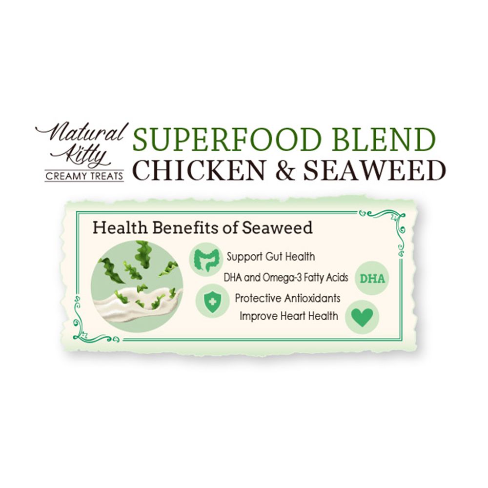 Natural Kitty Creamy Treats SUPERFOOD BLEND - Chicken with Seaweed_2