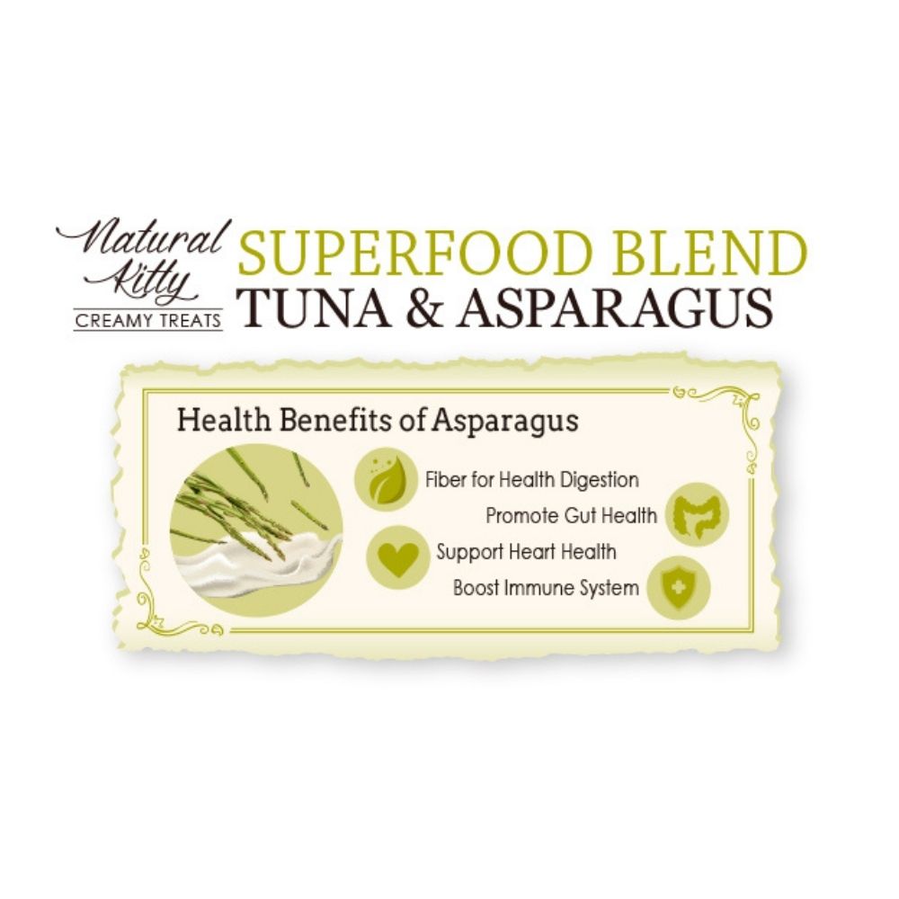 Natural Kitty Creamy Treats SUPERFOOD BLEND - Tuna with Asparagus_2