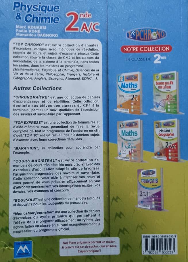 TOP CHRONO PHYSIQUE-CHIMIE 2nd A/C (Editions Matrice)_1