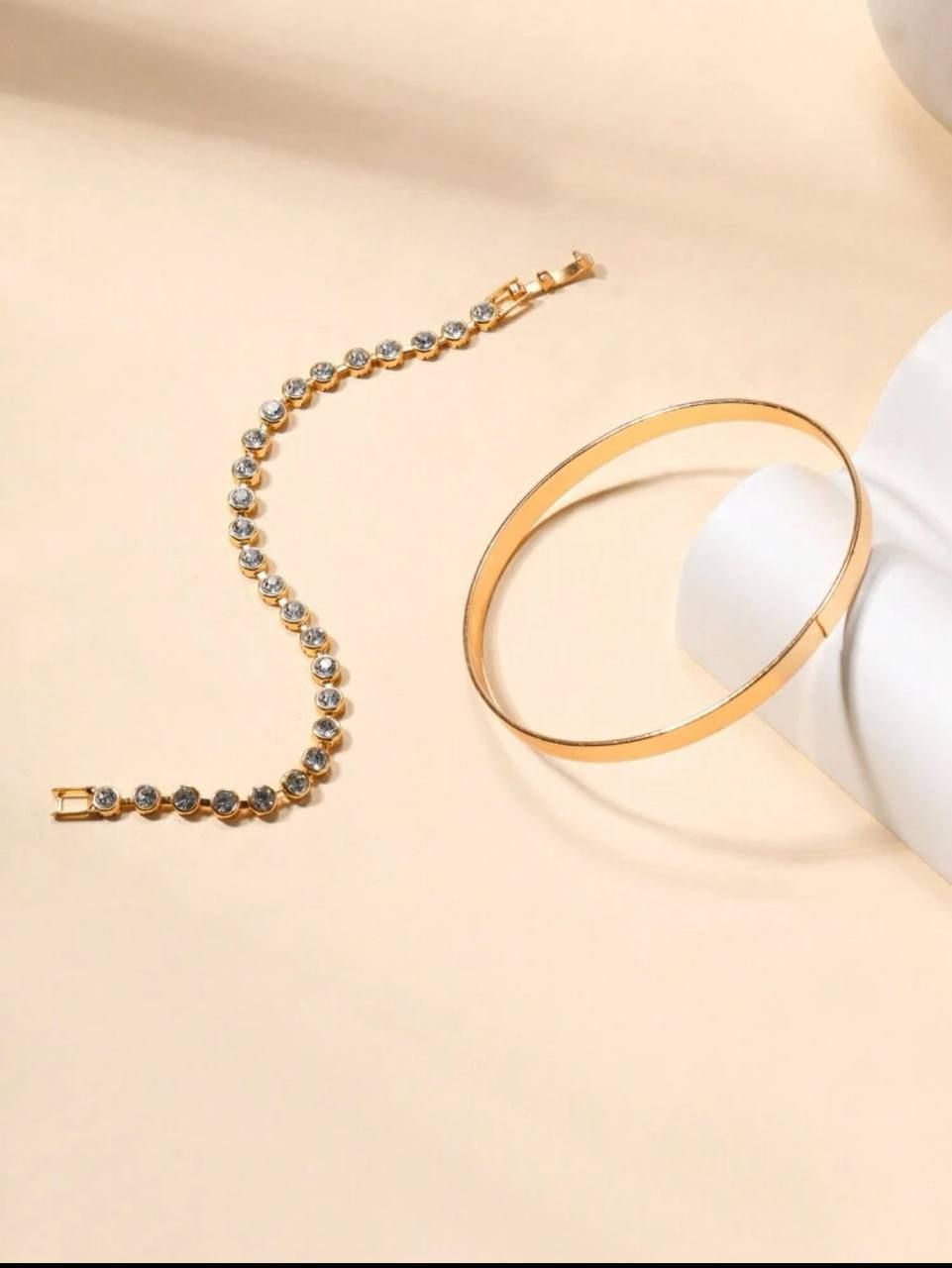 2pcs minimalist & dekicate Stackable bracelets_0