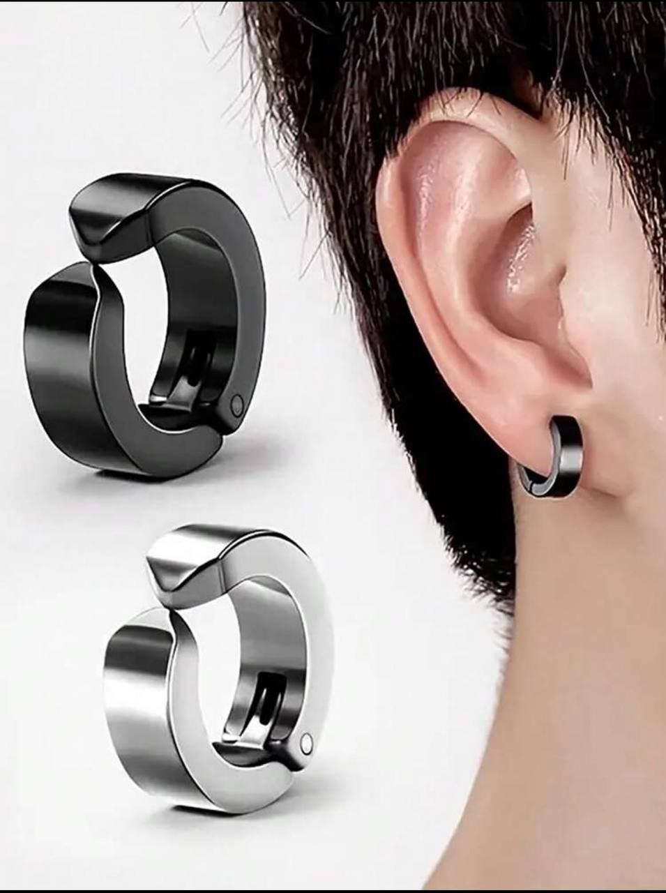 StainlessSteel Clip -On Magnectic Earring_0