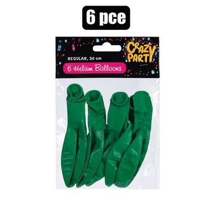 BALLOONS HELIUM 6 PIECES GREEN_0