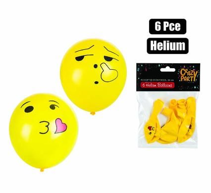 BALLOONS HELIUM 6 PIECES ICON ASSORTED_0