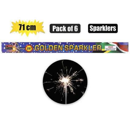 PARTY SPARKLERS 71cm PACK OF 6_0