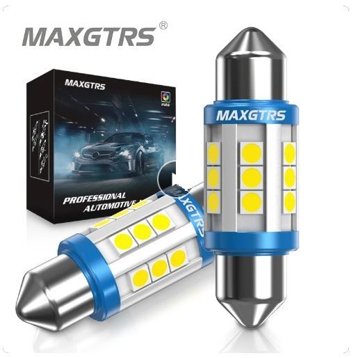 MAXGTRS Super Bright 31mm Festoon Cool White Canbus Led Bulb for Car Interior Interior Lighting_0