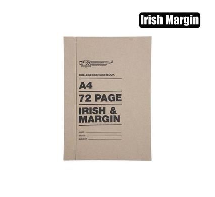 BOOK SOFT-COVER A4 72PG COLLEGE IRISH MARGIN _0