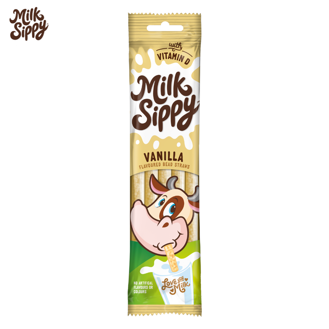 Milk Sippy Flavoured Bead Straws - Vanilla 30g_0