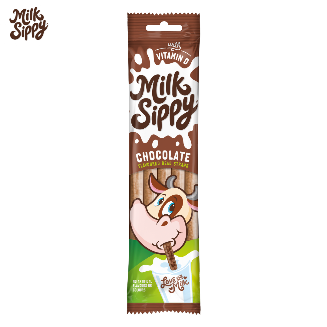 Milk Sippy Flavoured Bead Straws - Chocolate 30g_0