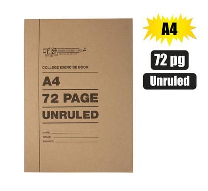 BOOK SOFT-COVER A4 72 PAGES UNRULED_0