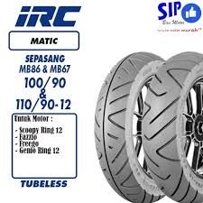 IRC BAN MOTOR 100/90-12 MB 86 TUBELESS_0