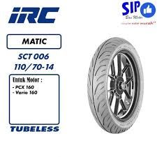 IRC BAN MOTOR 110/70-14 SCT 006 TUBELESS_0