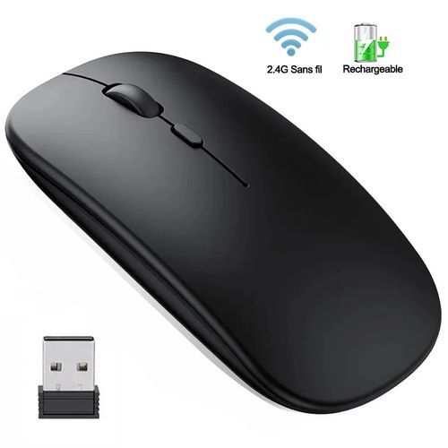 Generic Souris Sans Fil Rechargeable - 2.4Ghz - Noir_0