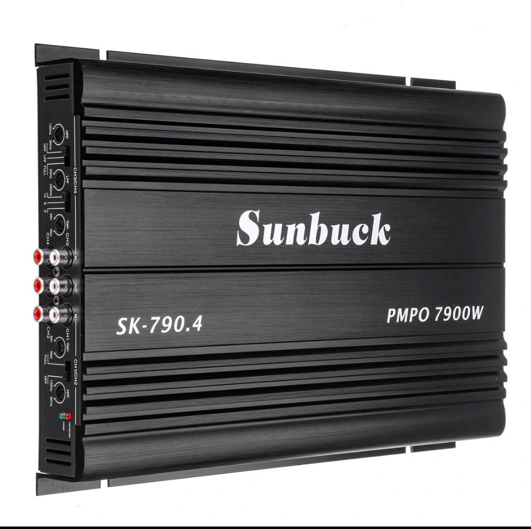 Amplificador Auto Sunbuck Sk-790.4 de 4 canais Subwoofer 7900w_0