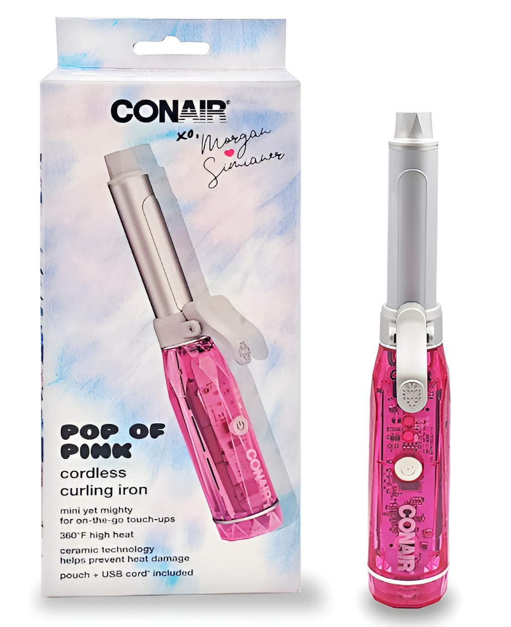 Conair Cordless Curling iron - Pop Of Pink_5