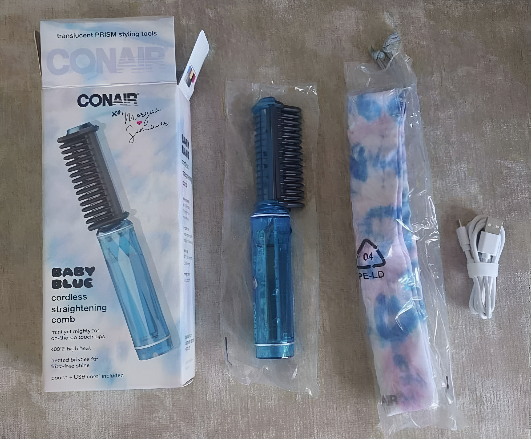 Conair Cordless Straightening Comb- Baby Blue_7