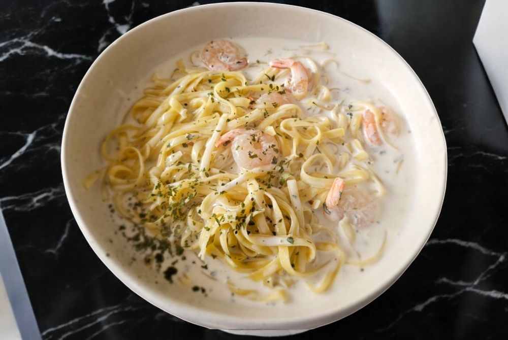 FETTUCCINE ALFREDO PRAWN _0