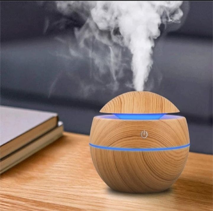 ග Humidifier Electric Air Aroma Diffuser Wood Ultrasonic Air Humidifier Essential Oil Aromatherapy Cool Mist Maker for Bedroom_0