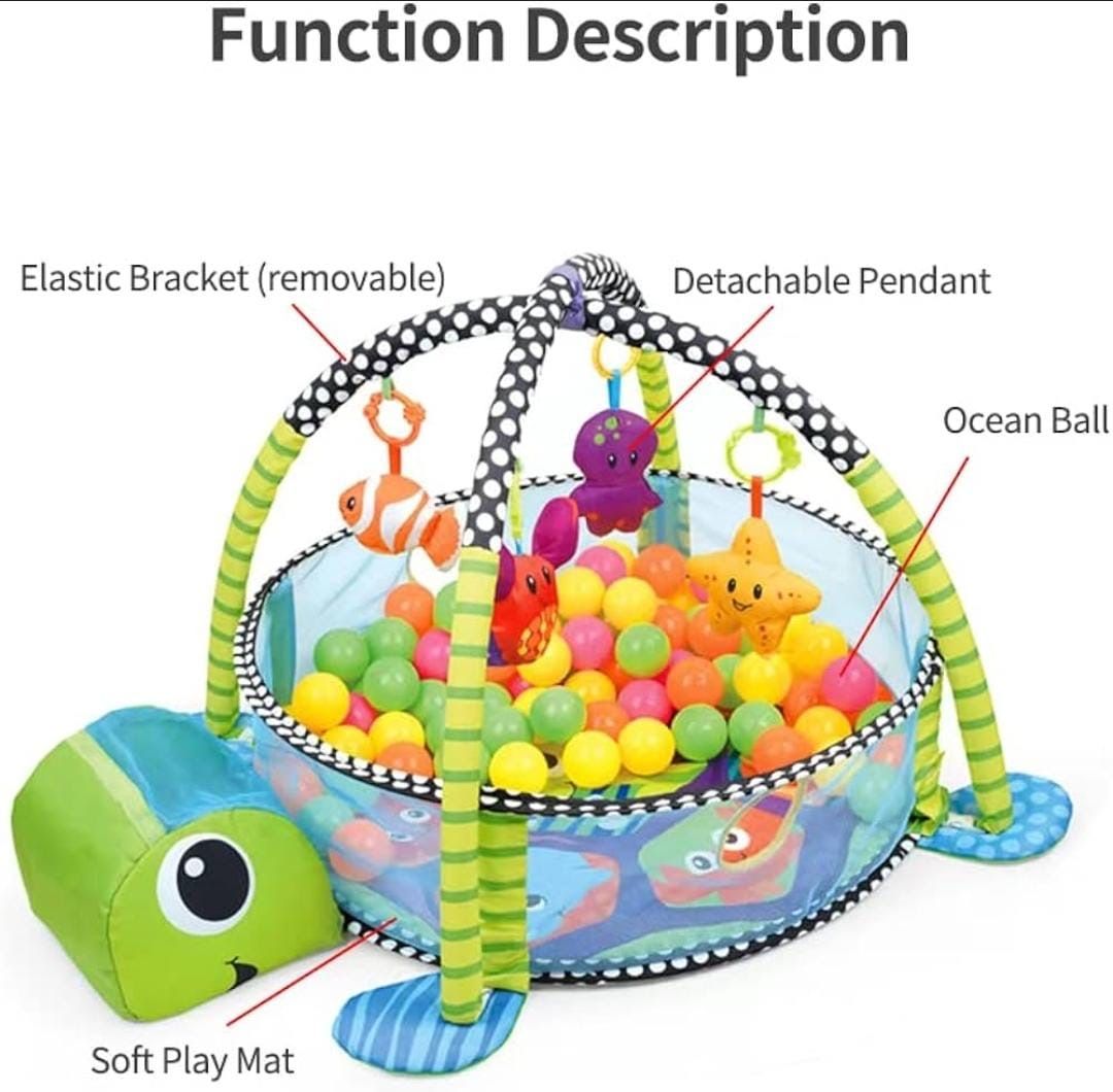 Turtle baby ball playpen_0