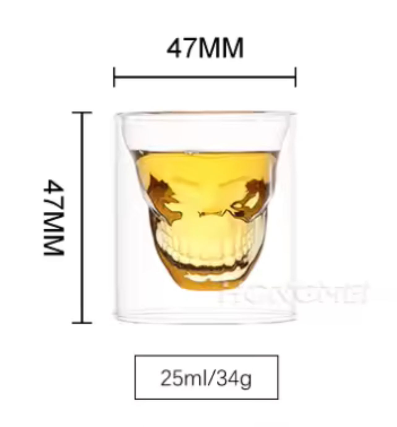 Verre Skull Double Paroi - Lot de 4 Verres_2