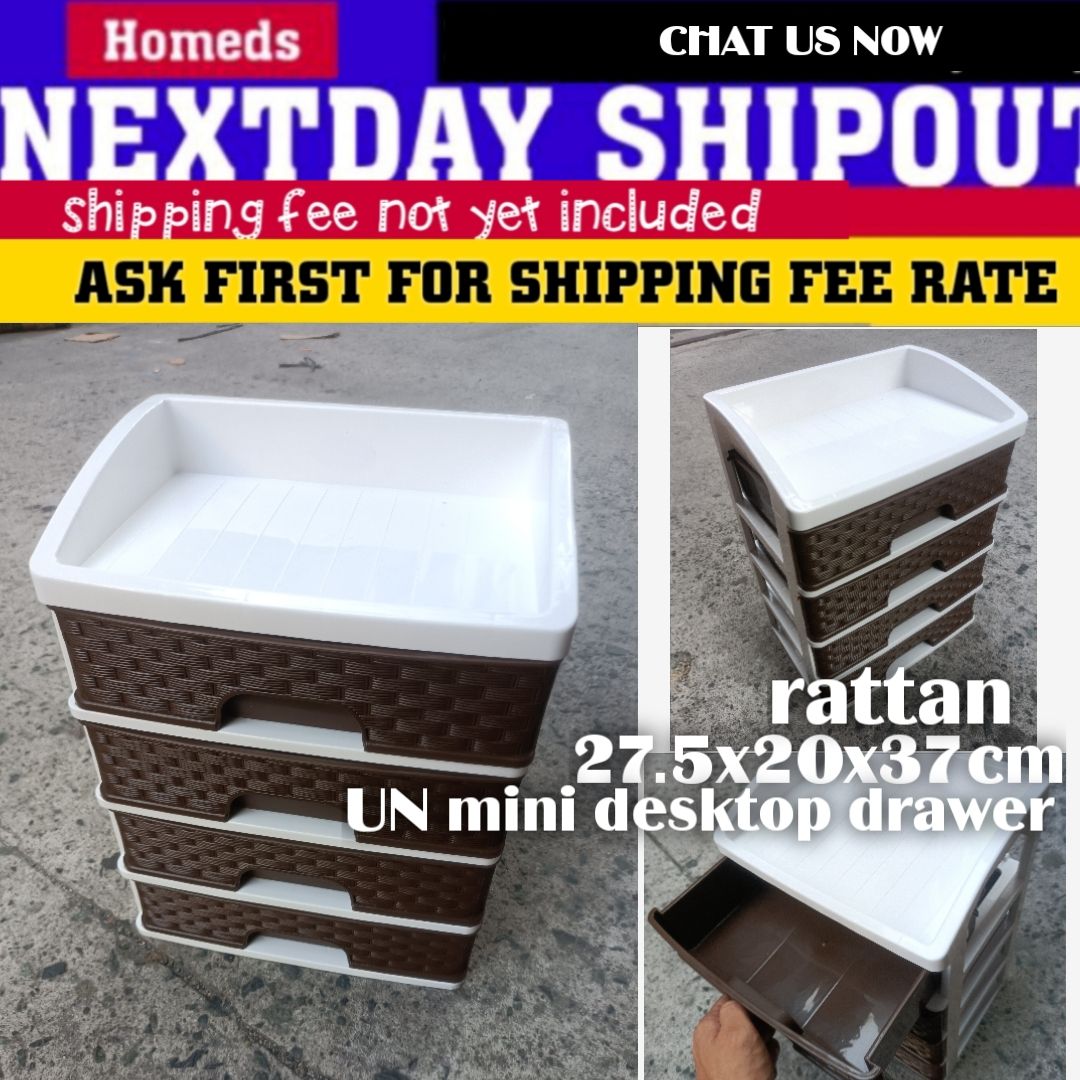 Uni 4layer desktop drawer rattan_0