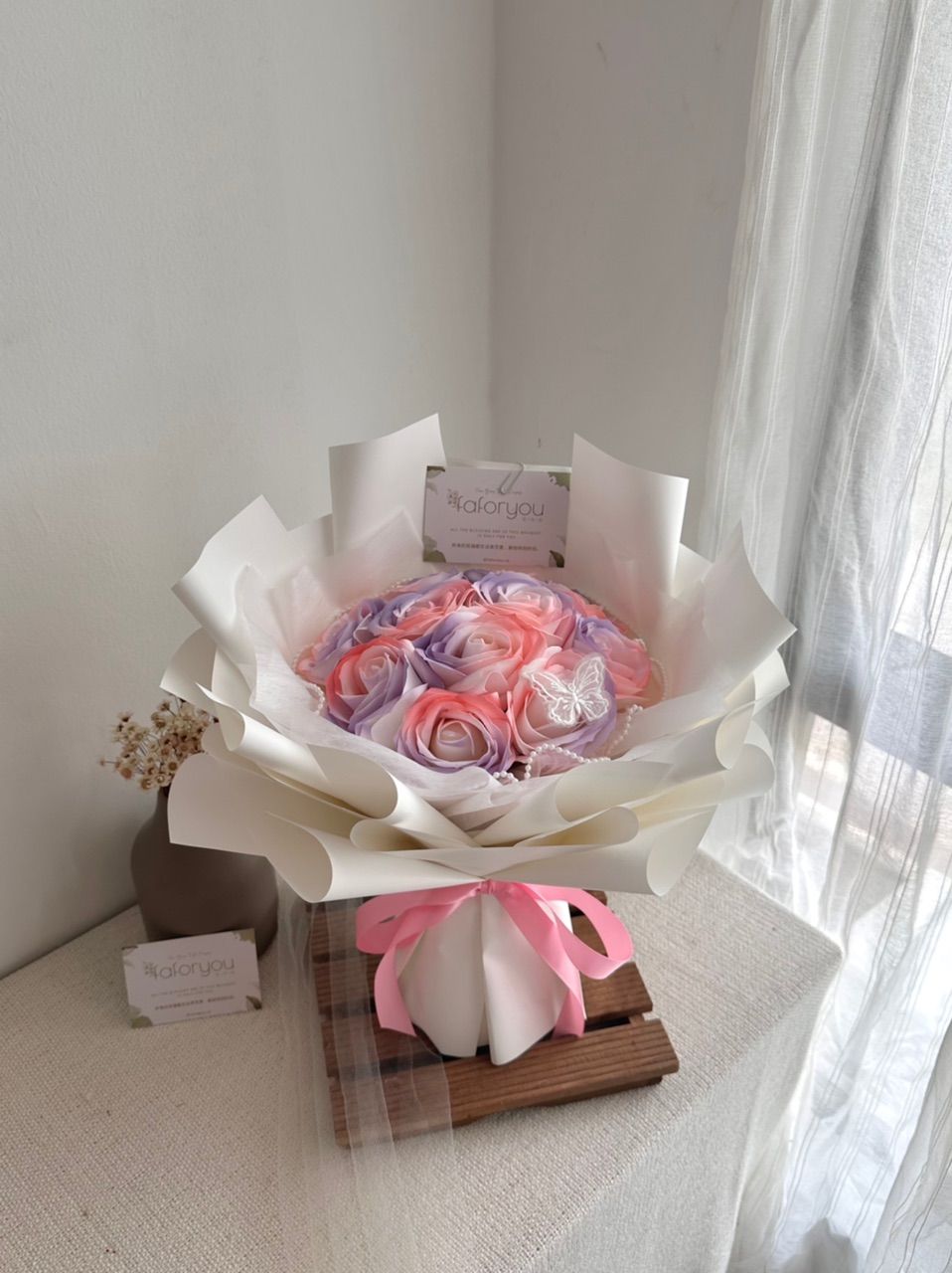 11 Stalk Soap Rose Bouquet _0