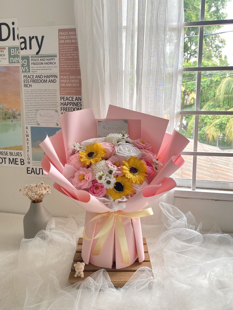 Mixed Soap Flower Bouquet_0