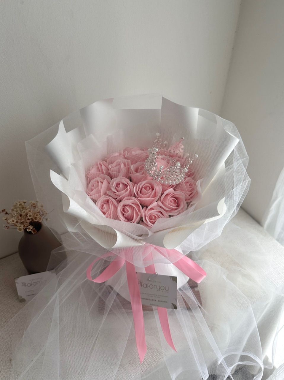 19 Stalk Soap Rose Bouquet_0