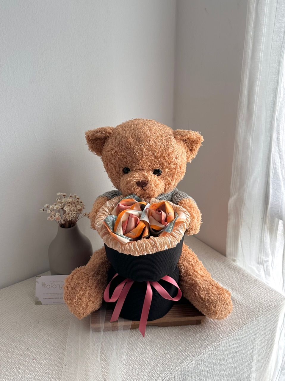 50cm Bear Money Round Bouquet_0