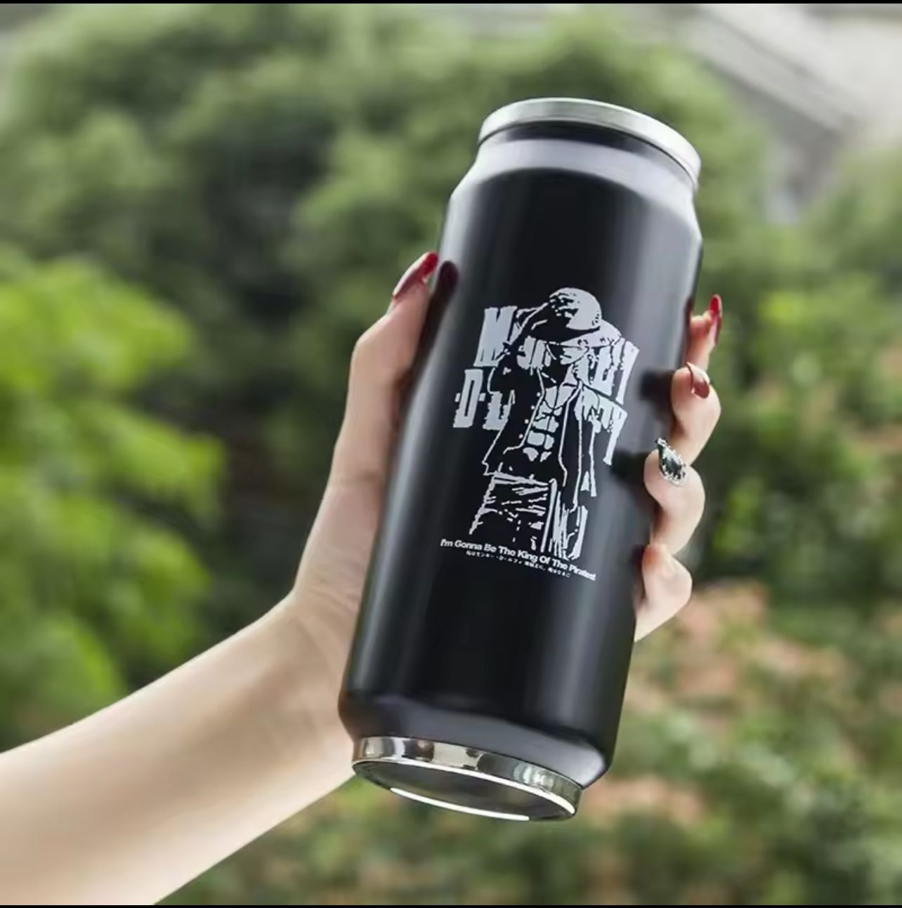 Thermos Luffy – Restez Hydraté avec le Pirate au Chapeau de Paille !_1