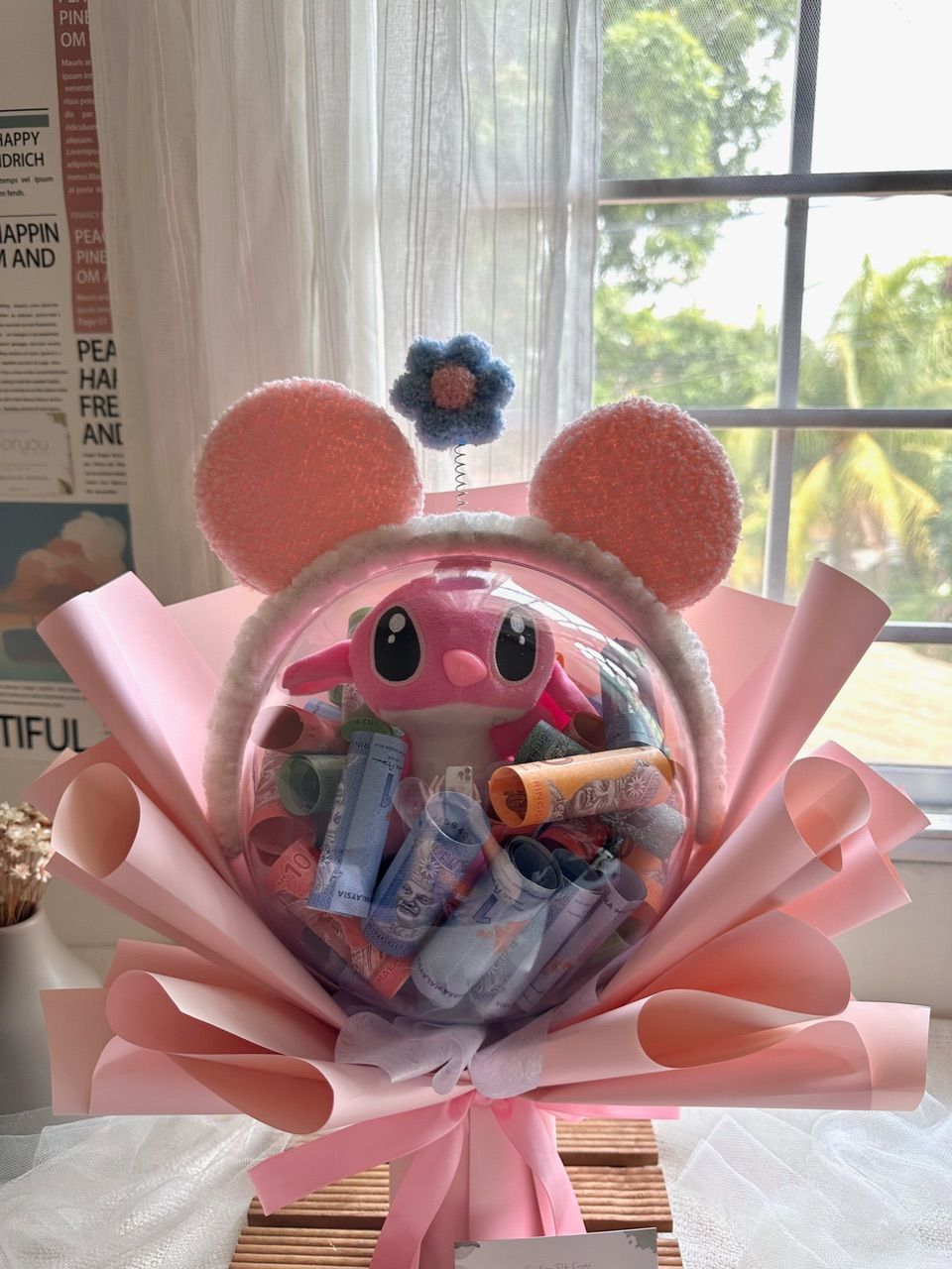 Stitch Money Acrylic Ball Bouquet_1