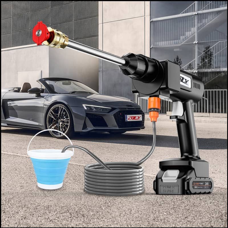 48VF High Pressure Cordless Car Washer Wireless Spray Portable Water Cleaning Machine for Gardening with two Lithium Battery 🔋 _3