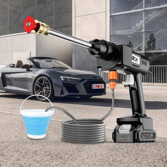 48VF High Pressure Cordless Car Washer Wireless Spray Portable Water Cleaning Machine for Gardening with two Lithium Battery 🔋 _7