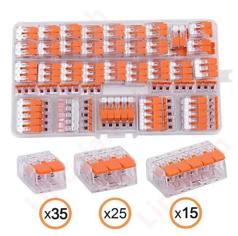 75pcs 221 Electrical Quick Wire Block Connectors_0