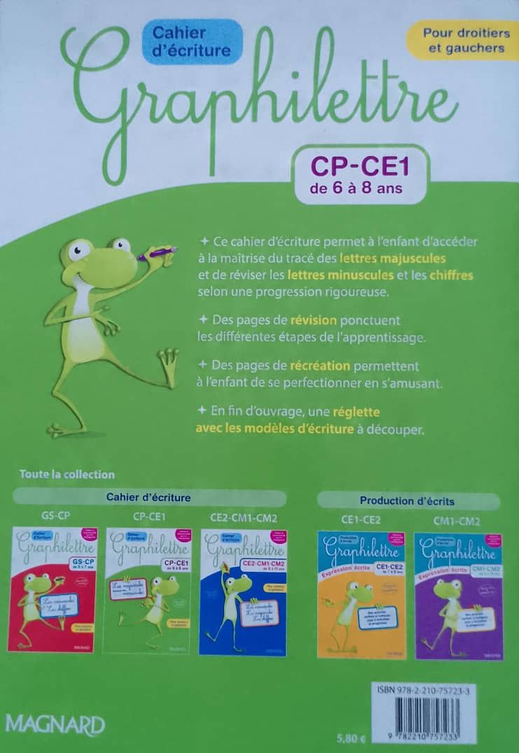 Graphilettre, mon cahier d’écriture (Nathan) - CP au CE1_1