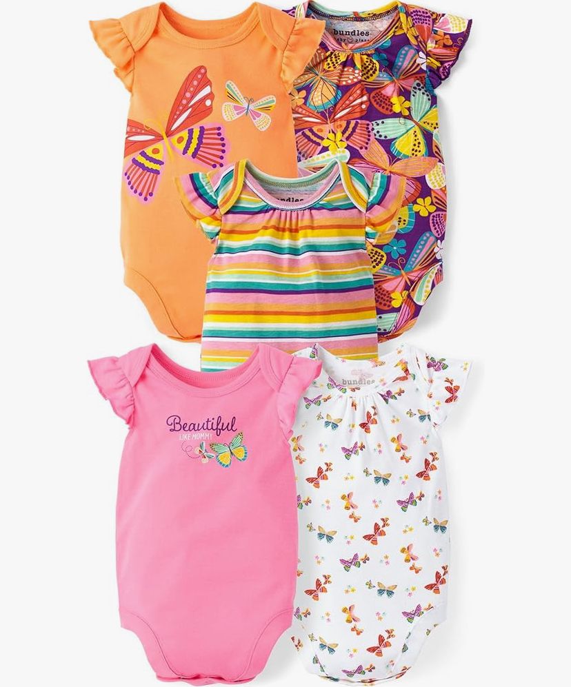 Children’s Place 5-pack Butterfly onesies _0