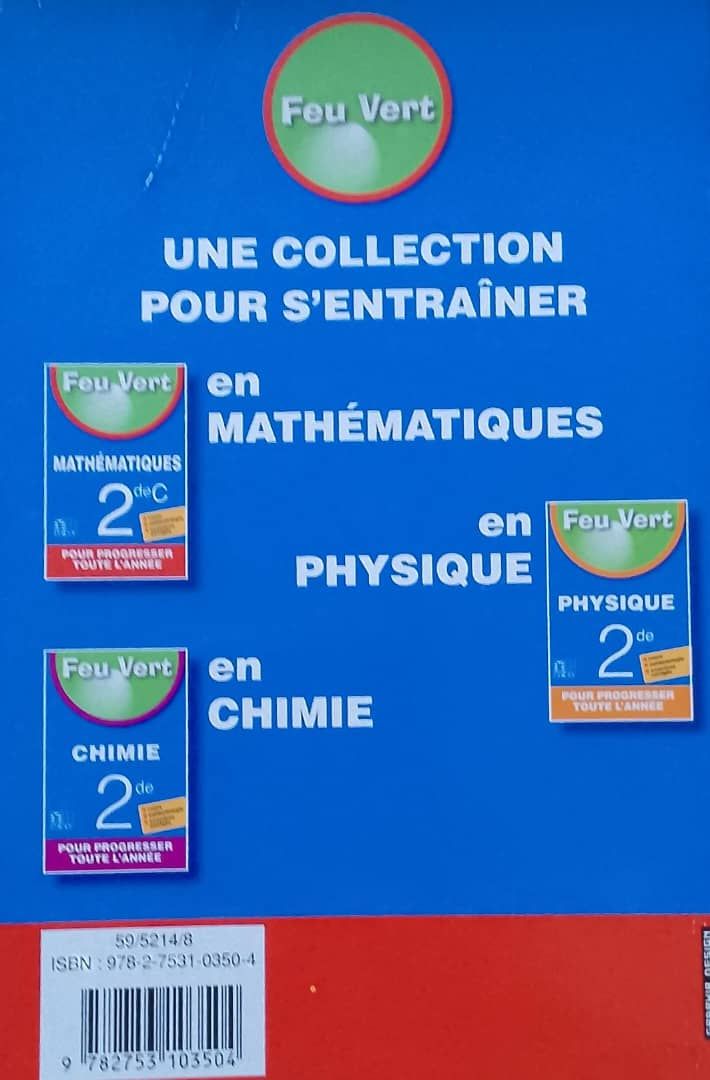 Mathematiques (Feu Vert) - (EDICEF) 2nd C_1