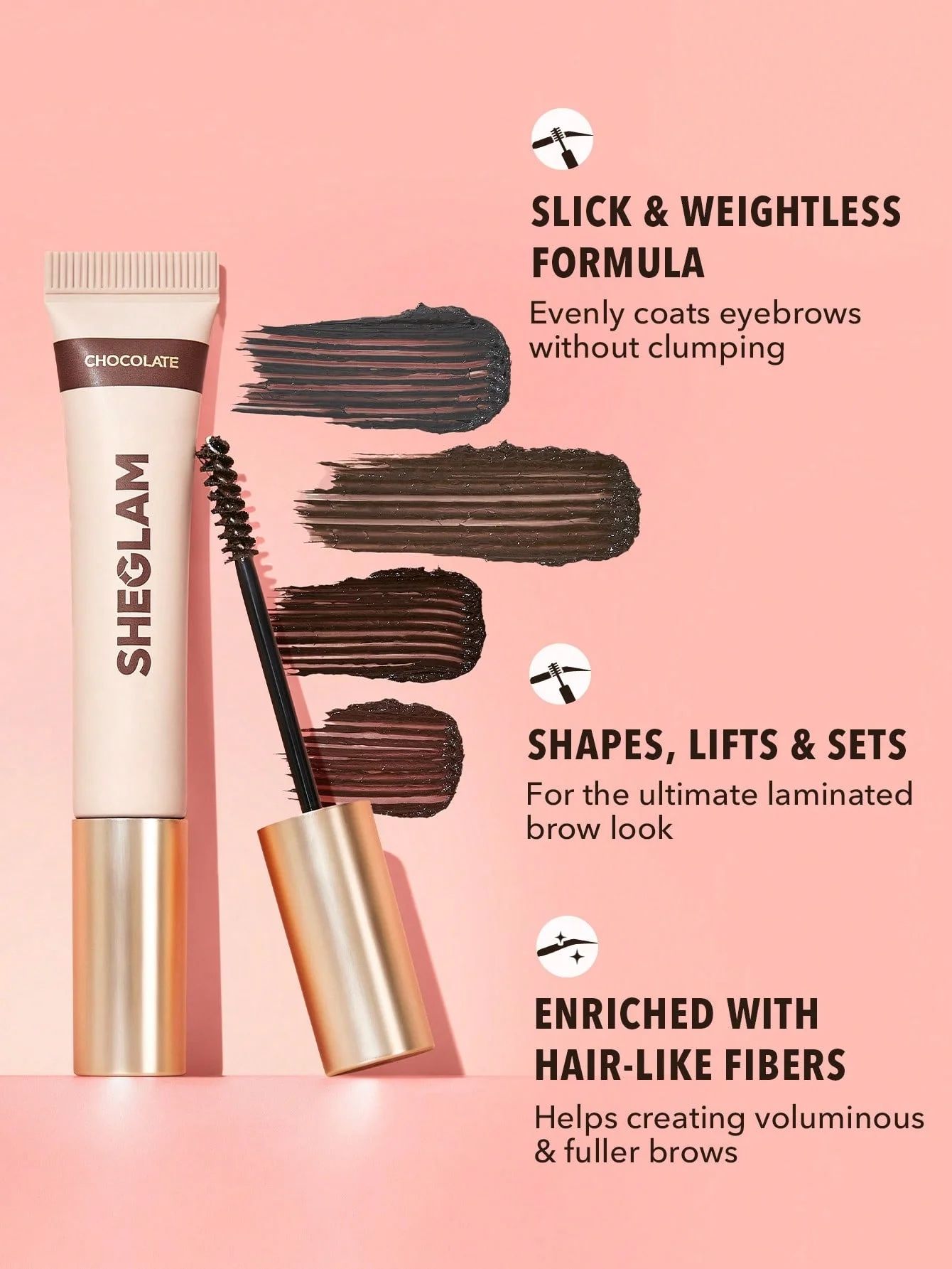 SHEGLAM Hold 'Em Up Tinted Brow Gel - Chocolate_5