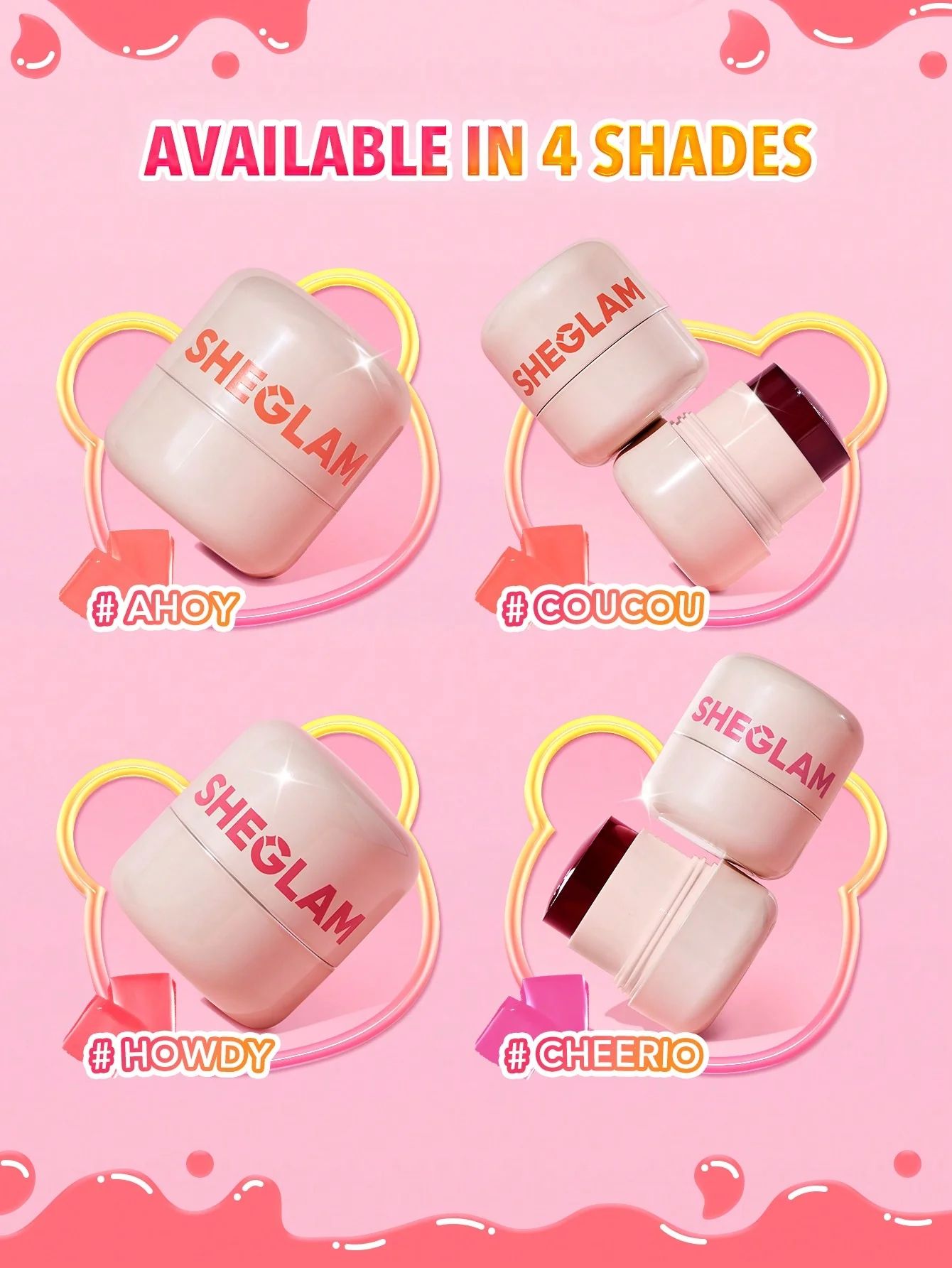 SHEGLAM Jelly-Licious Hydrating Lip & Blush Tint - Ahoy_3