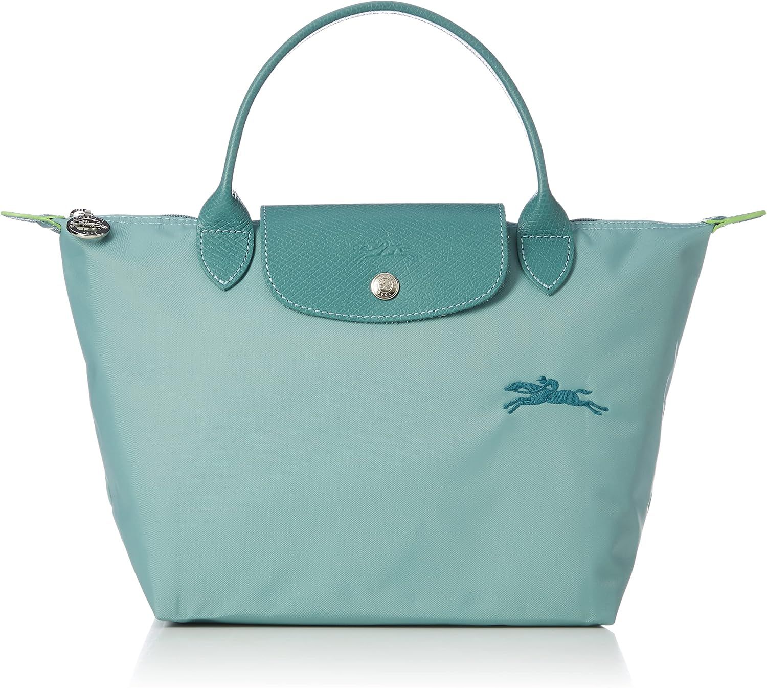 Longchamp Le Pliage Green Tote (SMALL) Short Handle_5